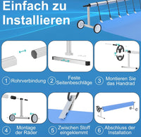 Mobile Pool Aufroller Aufrollsystem Aufrollvorrichtung Solarfolie