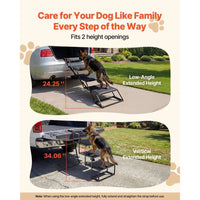Hundetreppe Auto faltbar Einstiegshilfe Hundeleiter 4 Stufen 113kg