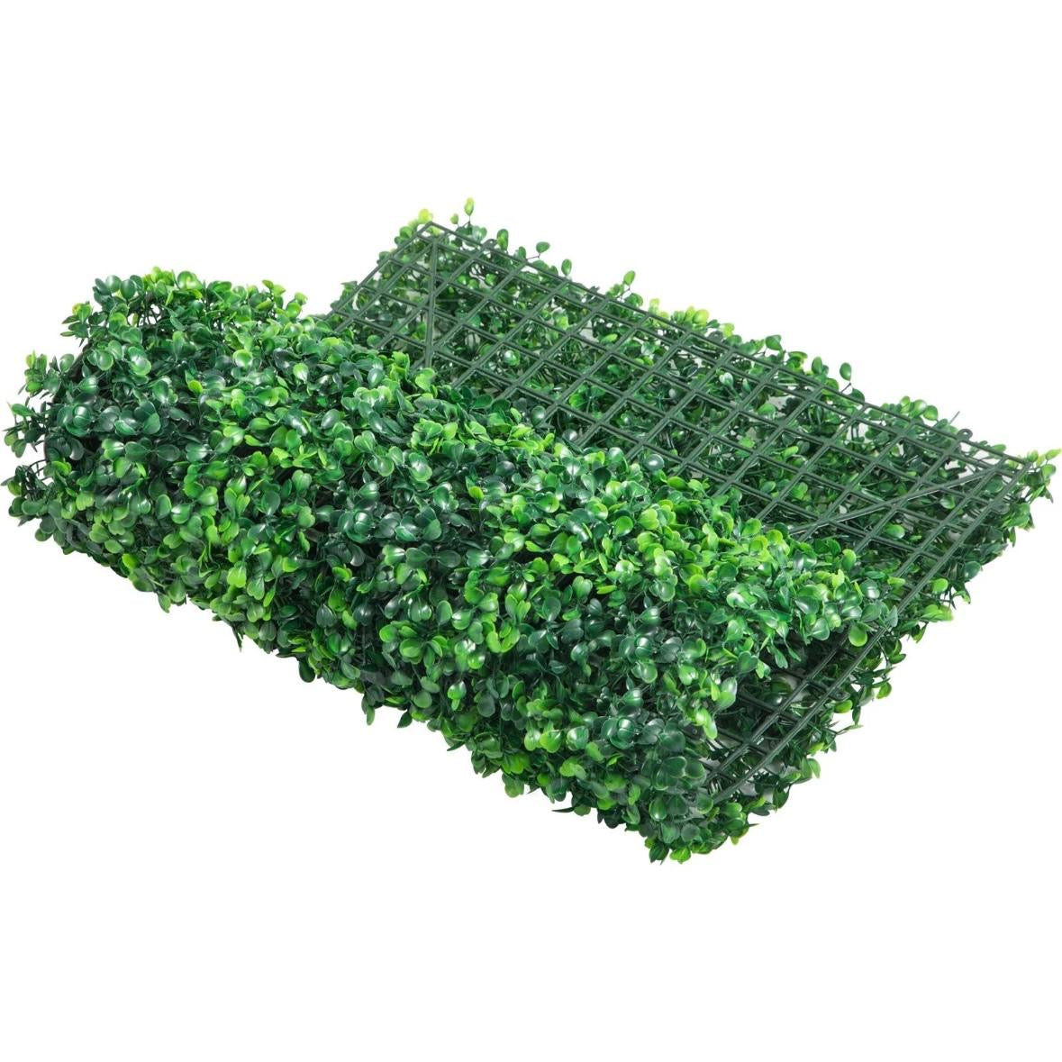 24x Künstliche Pflanzenwand Sichtschutz Hecke