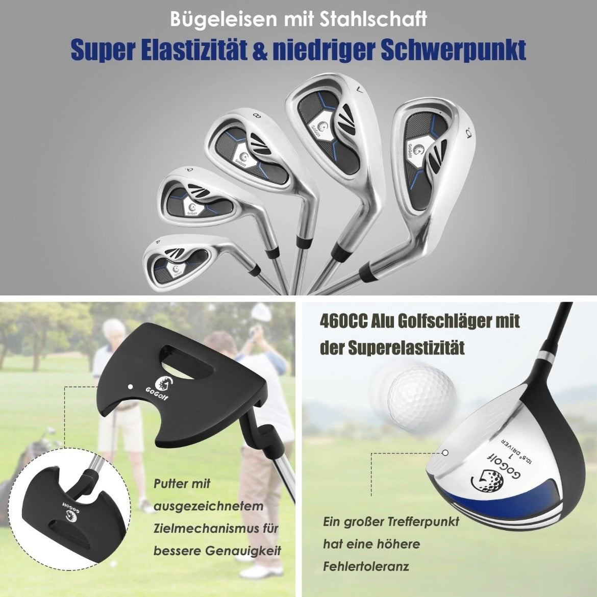 Golfschlägerset Golfset Komplettset Golf Einsteigerset Set Golfschläger
