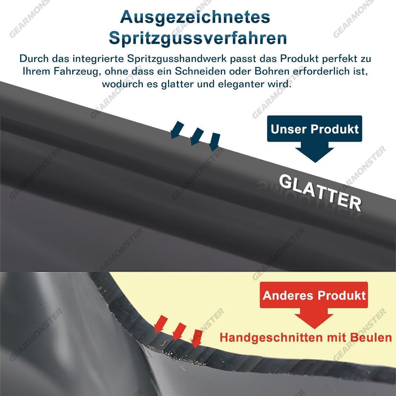 Windabweiser Regenabweiser Set Vorne Links Rechts Bus T5 T6 2003-2021