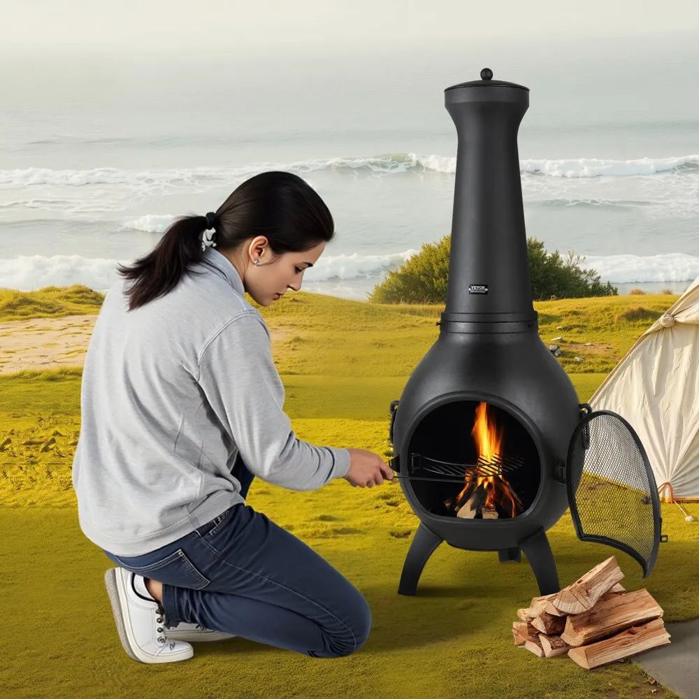 Gartenkamin Outdoor Feuerstelle Kaminofen Terassenofen Kamin