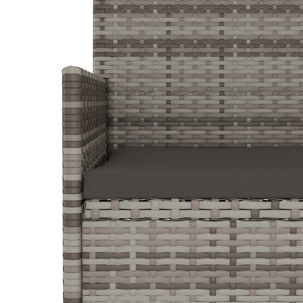 Gartenbank 3-Sitzer Poly Rattan Outdoor Sitzbank Terrassenbank
