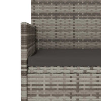 Gartenbank 3-Sitzer Poly Rattan Outdoor Sitzbank Terrassenbank