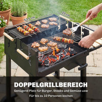 Holzkohlegrill Grillwagen Höhenverstellbar Grill