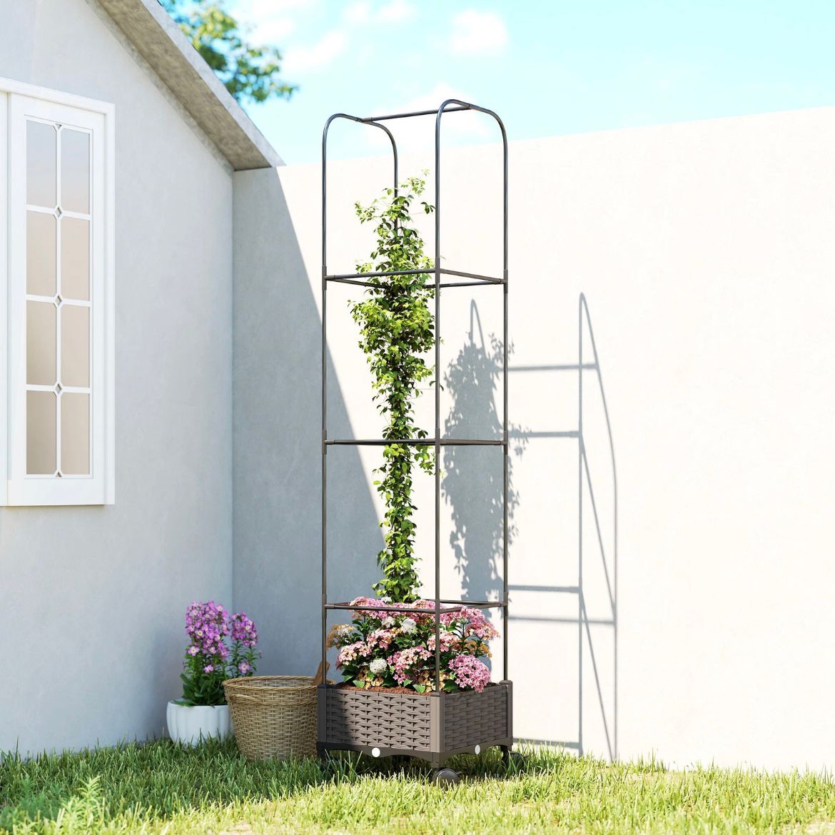 Hochbeet Blumenkasten Gartenbeet Pflanzenbeet Gartenpflege