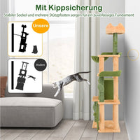 Kratzbaum 160cm Katzenbaum Kletterbaum Katzenmöbel Sisalpfosten