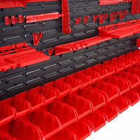Werkzeugwand 170x78cm 50 Boxen Lochwand Werkzeug
