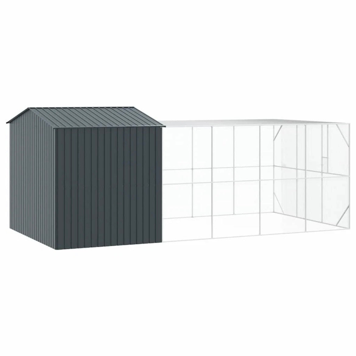 XXL Voliere Vogelkäfig Vogelvoliere Stahl Vogelhaus 635x304x247cm