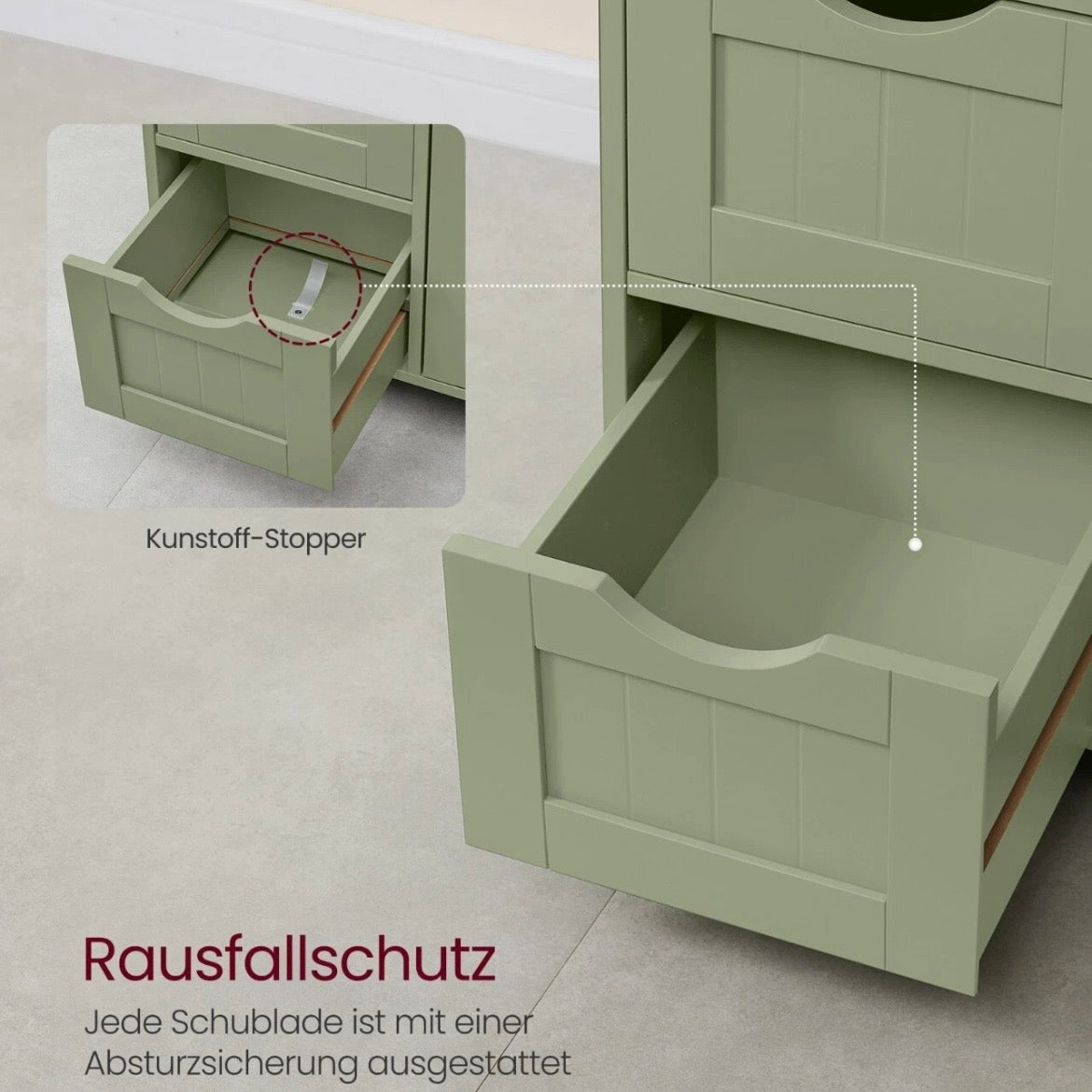 Badezimmerschrank Beistellschrank Schrank Bad Möbel