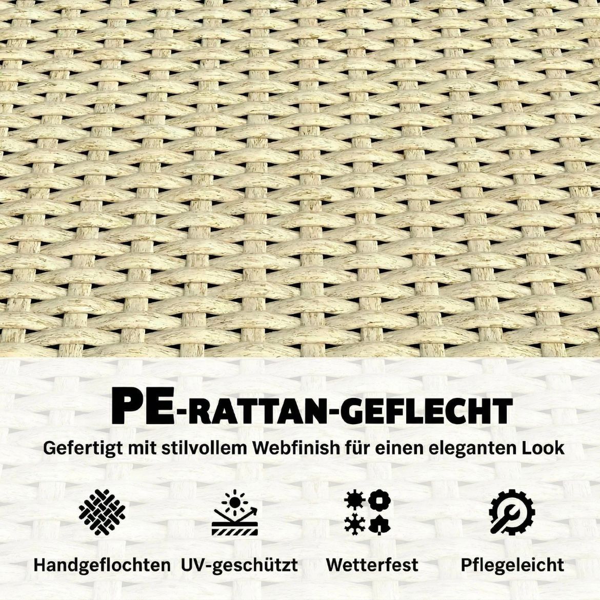 Hochbeet Rattan Optik Pflanzkasten Pflanzbeet Gartenbeet Gartenpflege