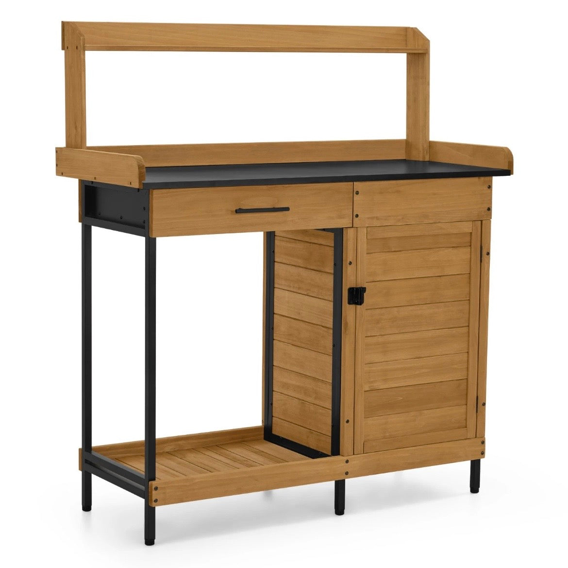 Pflanztisch Schublade Gärtnertisch Gartenschrank Tisch Schrank