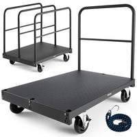 Plattenwagen Transportwagen Plattenroller 816kg 2in1 Lenkrollen
