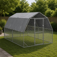 Hühnerkäfig Voliere Hühnerstall Gehege Outdoor 2,5×4×2,25m