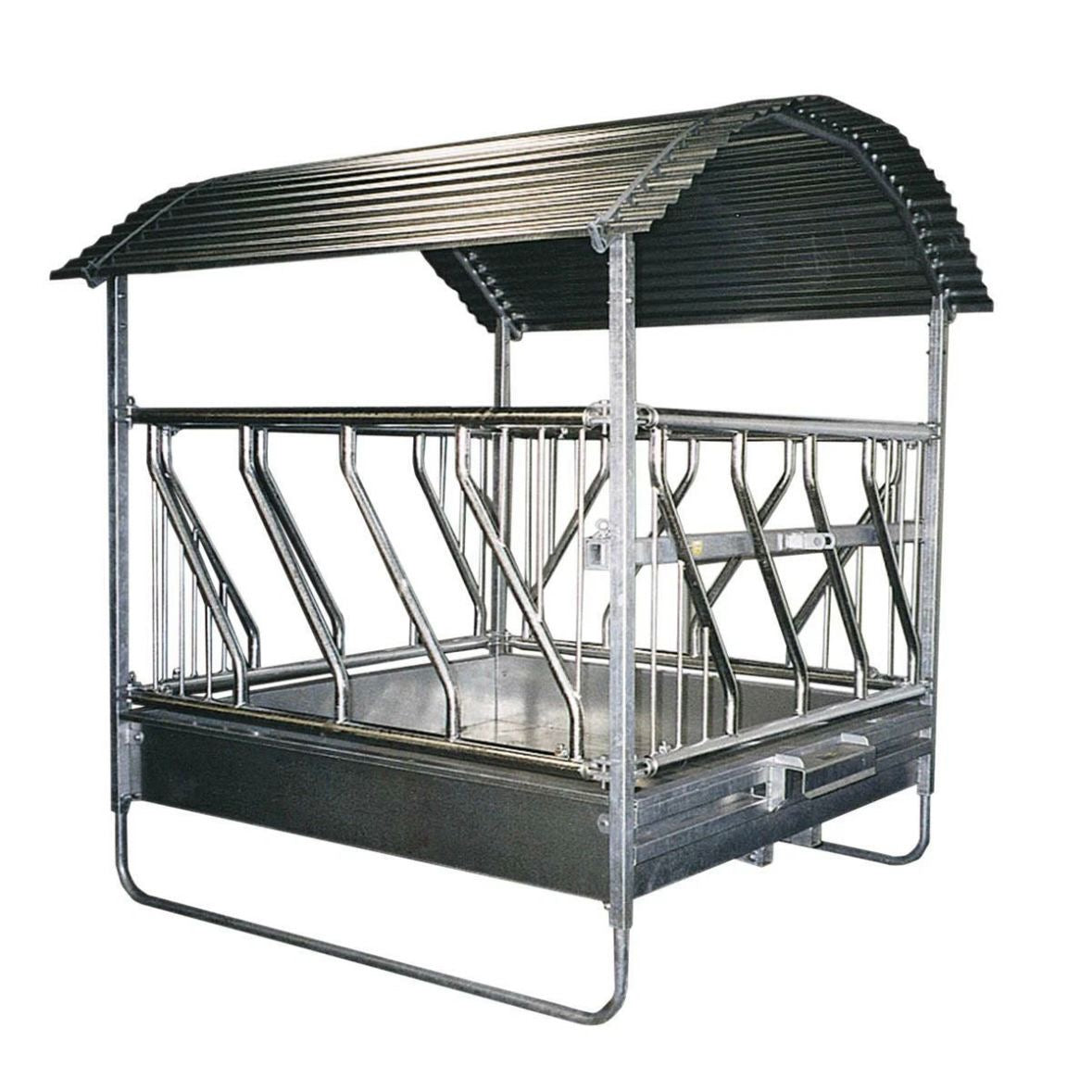 Futterraufe Schrägfressgitter 2x2m 12 Plätze Heuraufe Raufe