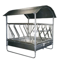 Futterraufe Schrägfressgitter 2x2m 12 Plätze Heuraufe Raufe