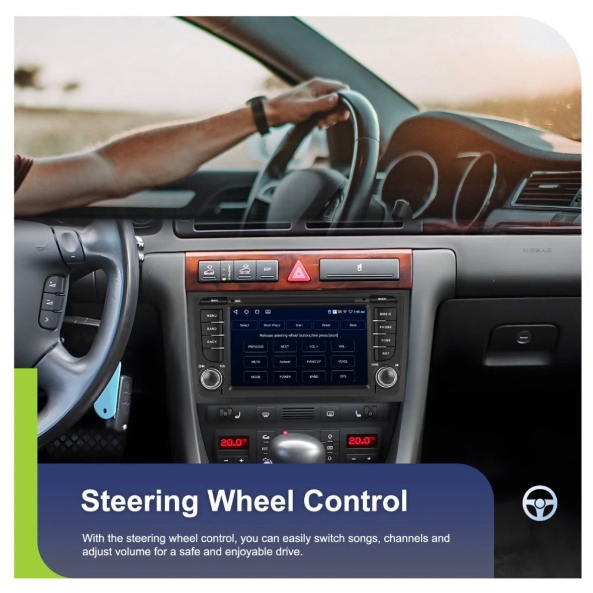 Autoradio für AUDI A6 C5 1997-2004 Android 15 GPS WIFI 4G+64G RDS