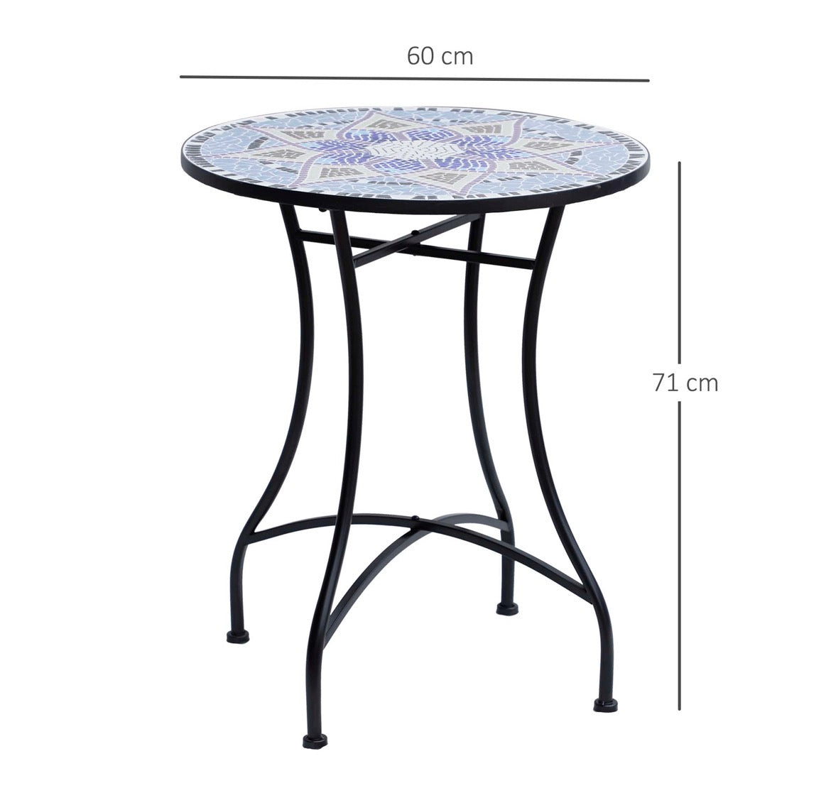 Gartentisch Mosaiktisch Balkontisch Beistelltisch Seviertisch