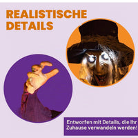 Halloween Hängende Animierte Sprechende Hexendeko Dekoration