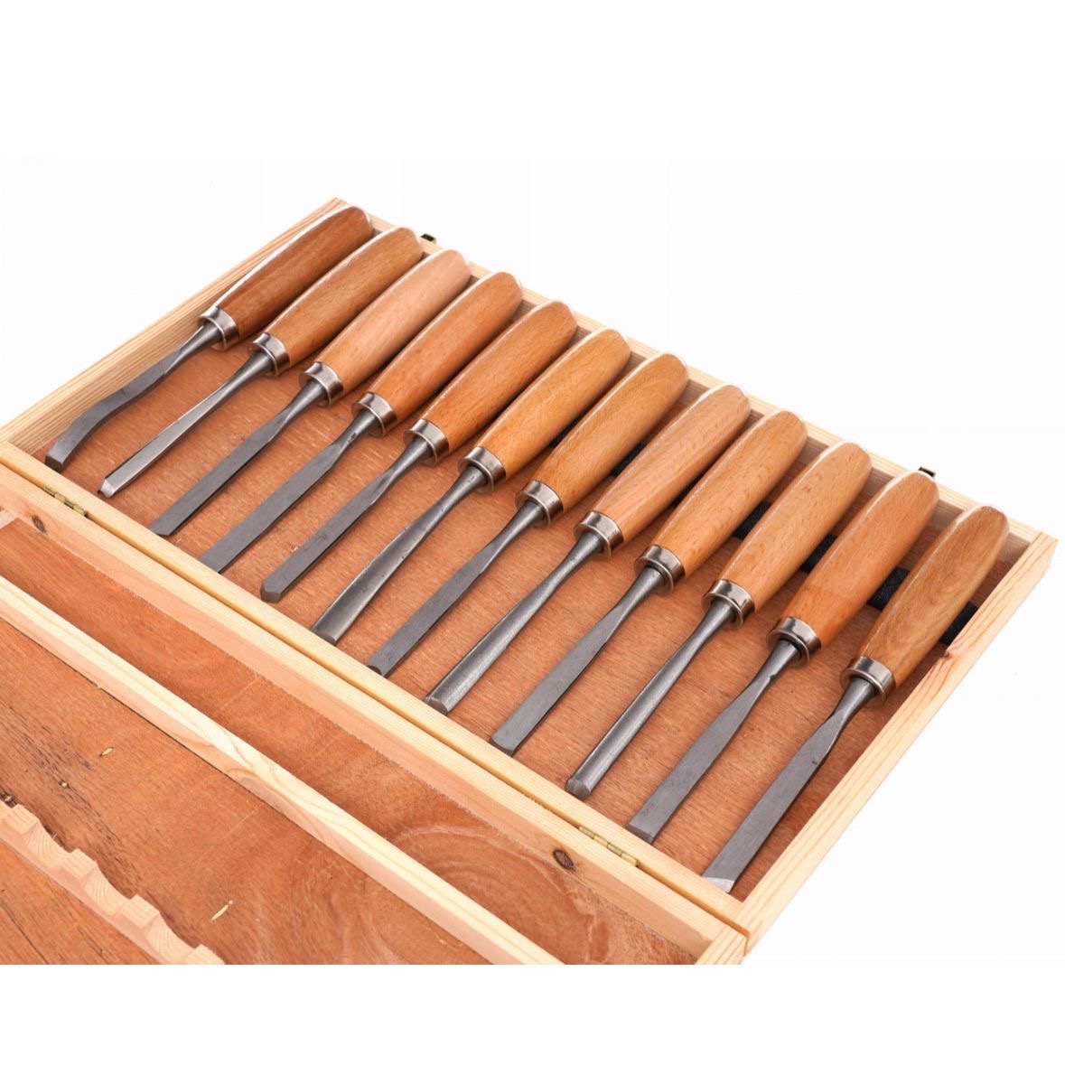 12tlg Schnitzbeitel Set Schnitzen Werksttt Holzarbeiten Holz