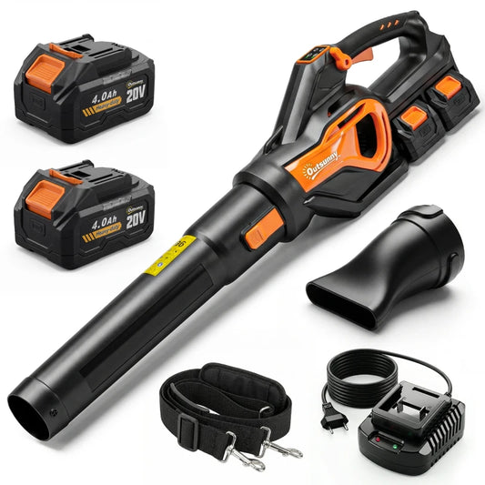 Akku-Laubsauger 20V Kabellos Laubbläser Gartenpflege