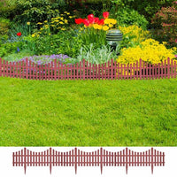 17x Zaun Abgrenzung Gartenzaun Gartendeko Beet