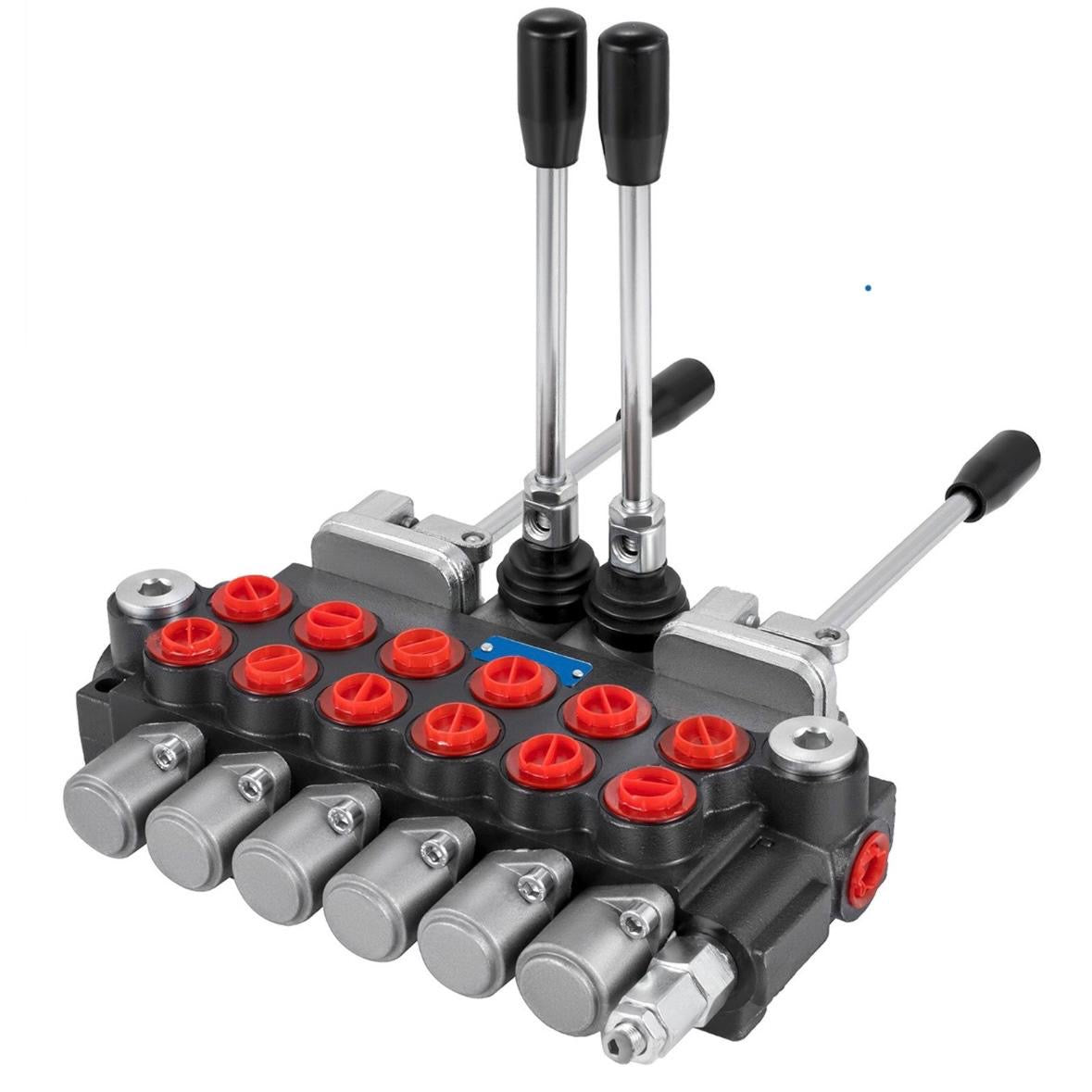 Handsteuerventil Hydraulik Schieberventil 6 Spulen