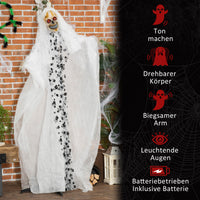 Halloween Animatronic Dekoration Geisterbraut Geist Skelett 170cm