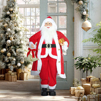 Weihnachtsmann 115cm Stehend Geschenk Weihnachtsglocke Indoor Dekofigur