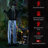 Halloween Geist 178cm Bewegungssensor LED-Lichter Soundfunktion Dekoration