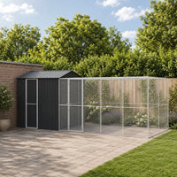 XXL Voliere Vogelkäfig Vogelvoliere Stahl Vogelhaus 635x304x247cm