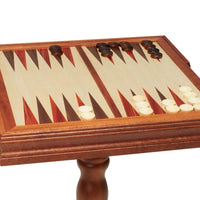 Schachspiel Holz 65x65x67cm Schachbrettspiel Schachfiguren Spielbrett Tisch