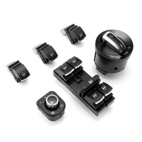 Fensterheber Lichtschalter Spiegelschalter Set 12V ABS Schalter