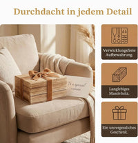 Vintage Holz Schmuckschatulle Aufbewahrungsbox Schatulle