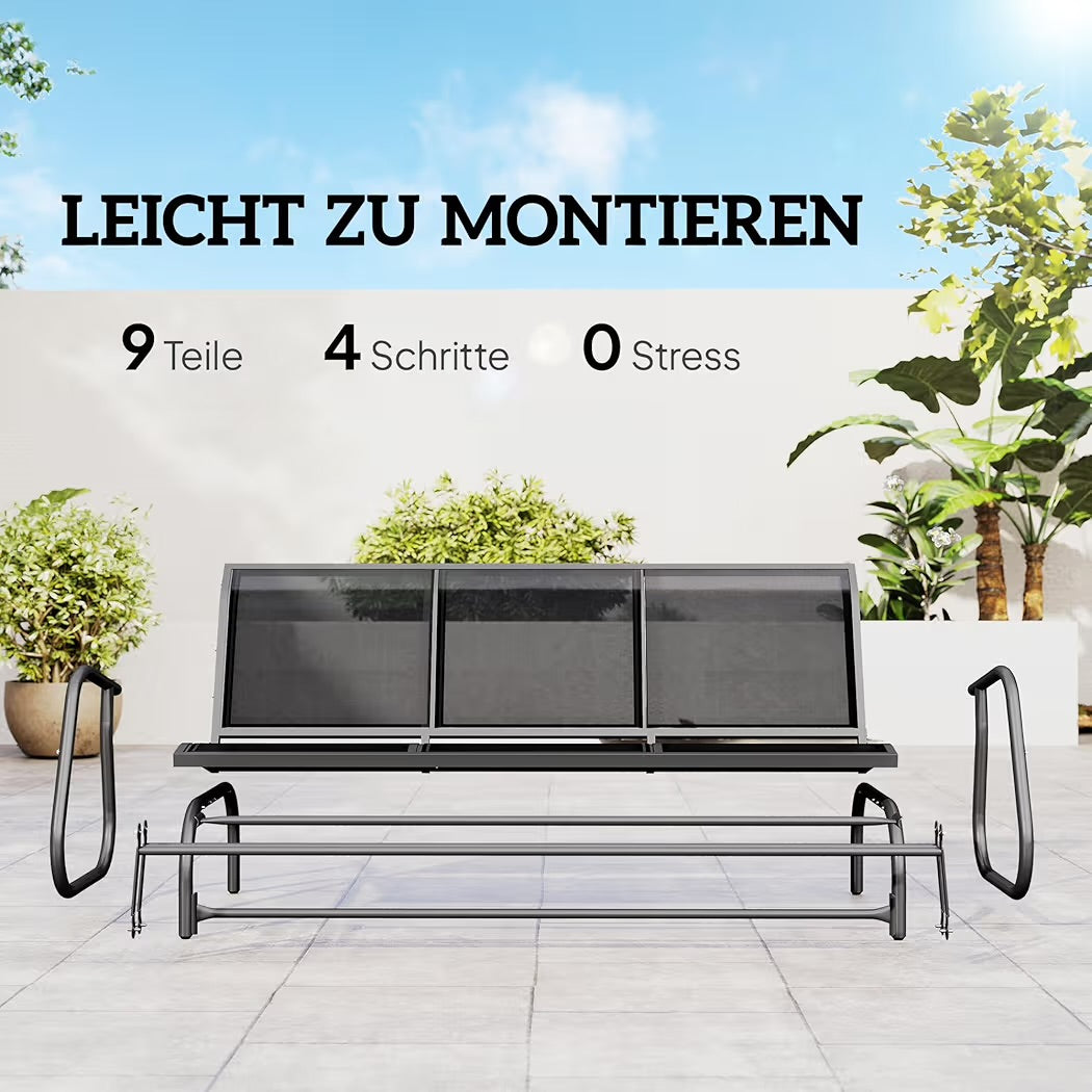 Schaukelbank 3 Sitzer Gartenbank Bank
