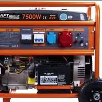 Stromgenerator Aggregat Generator 7500W 230V 400V Benzin Notstrom