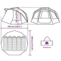 5 Personen Angelzelt Outdoor Zelt Camping Grau