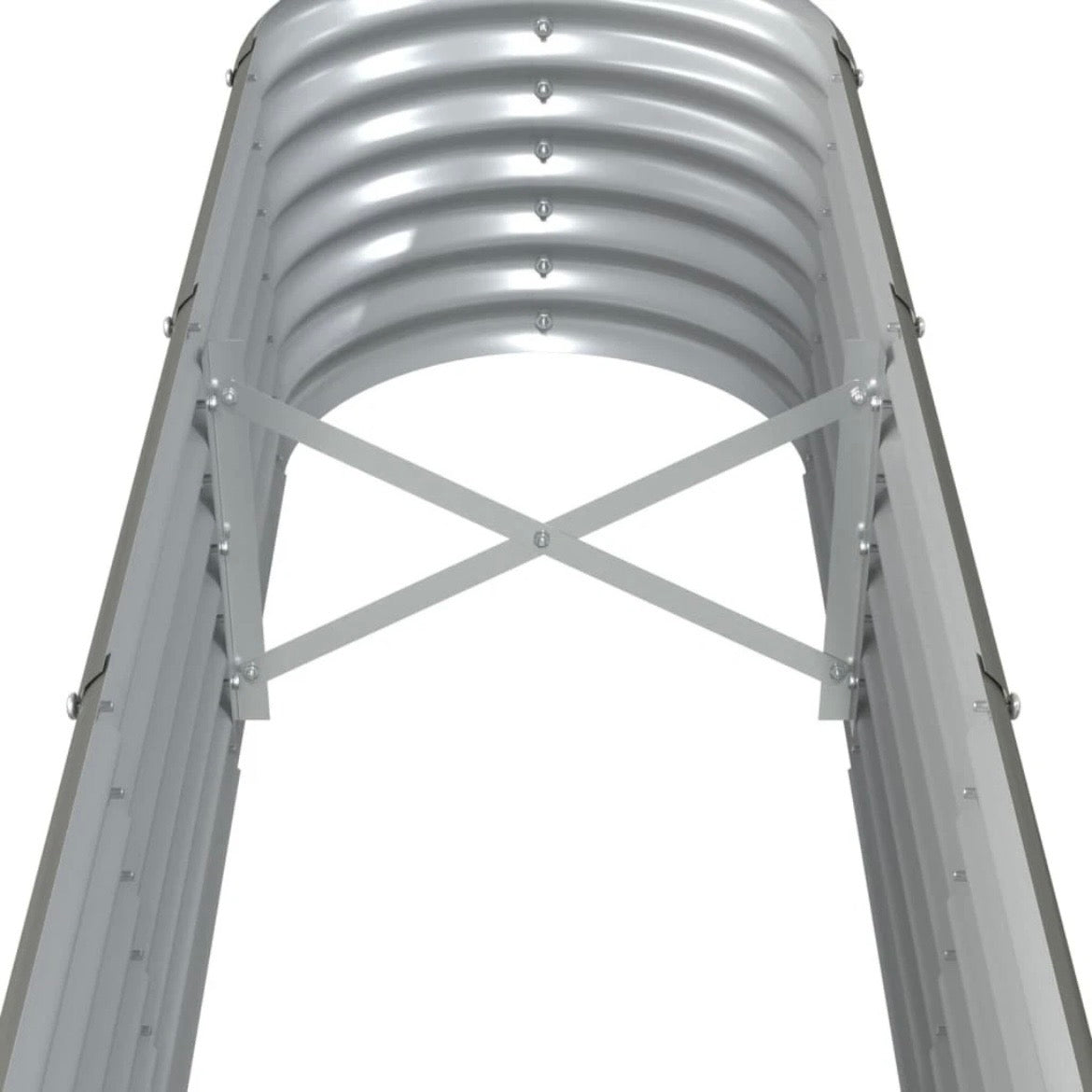 Hochbeet Pflanzbeet Stahl Garten Beet Metall Wetterfest 332cm
