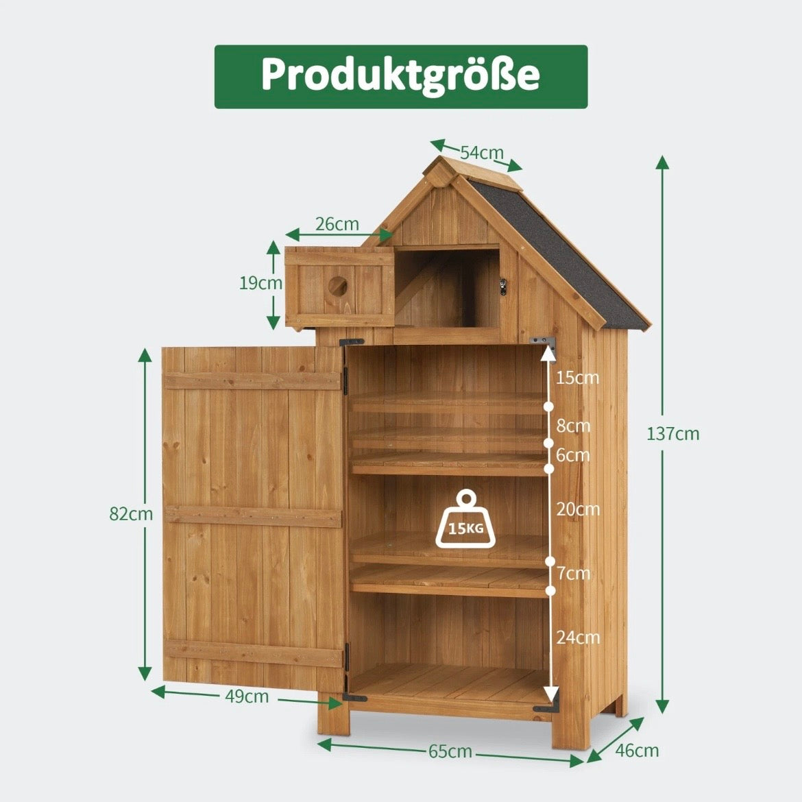 Gartenschrank Outdoor Gartenhaus Gerätehaus Wetterfest Garten Schrank