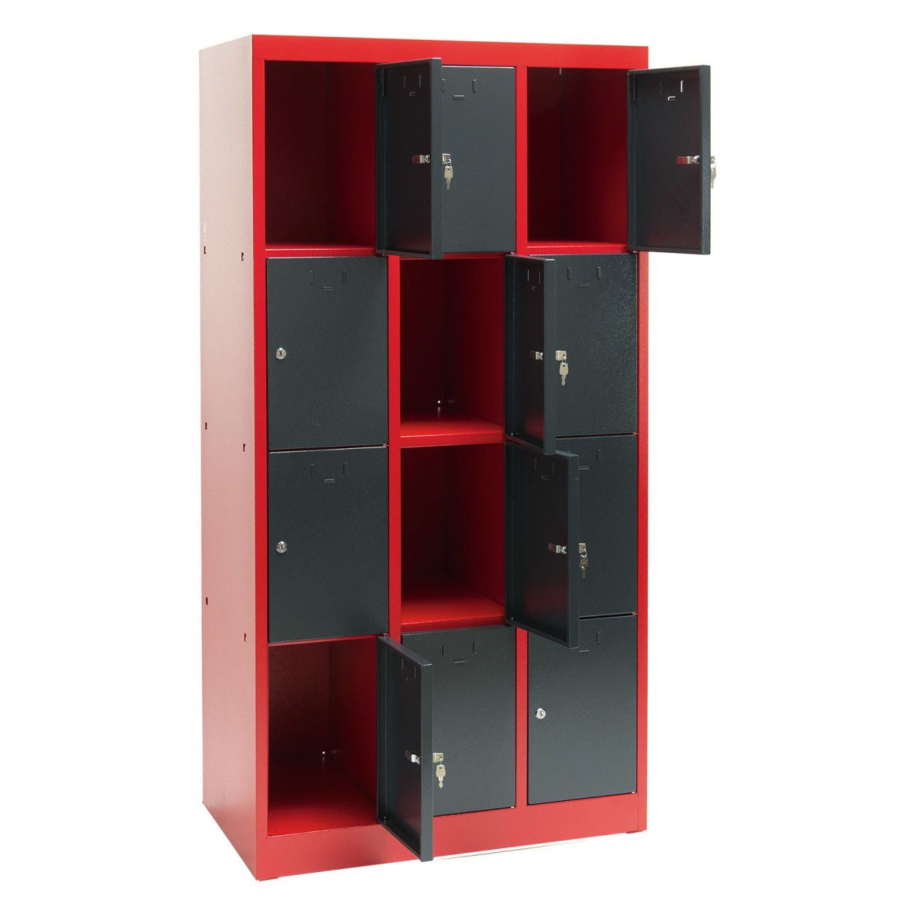 Schließfachschrank 12 Fächer Spind Schrank Schließfach Regal