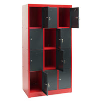 Schließfachschrank 12 Fächer Spind Schrank Schließfach Regal