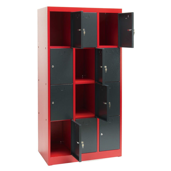 Schließfachschrank 12 Fächer Spind Schrank Schließfach Regal