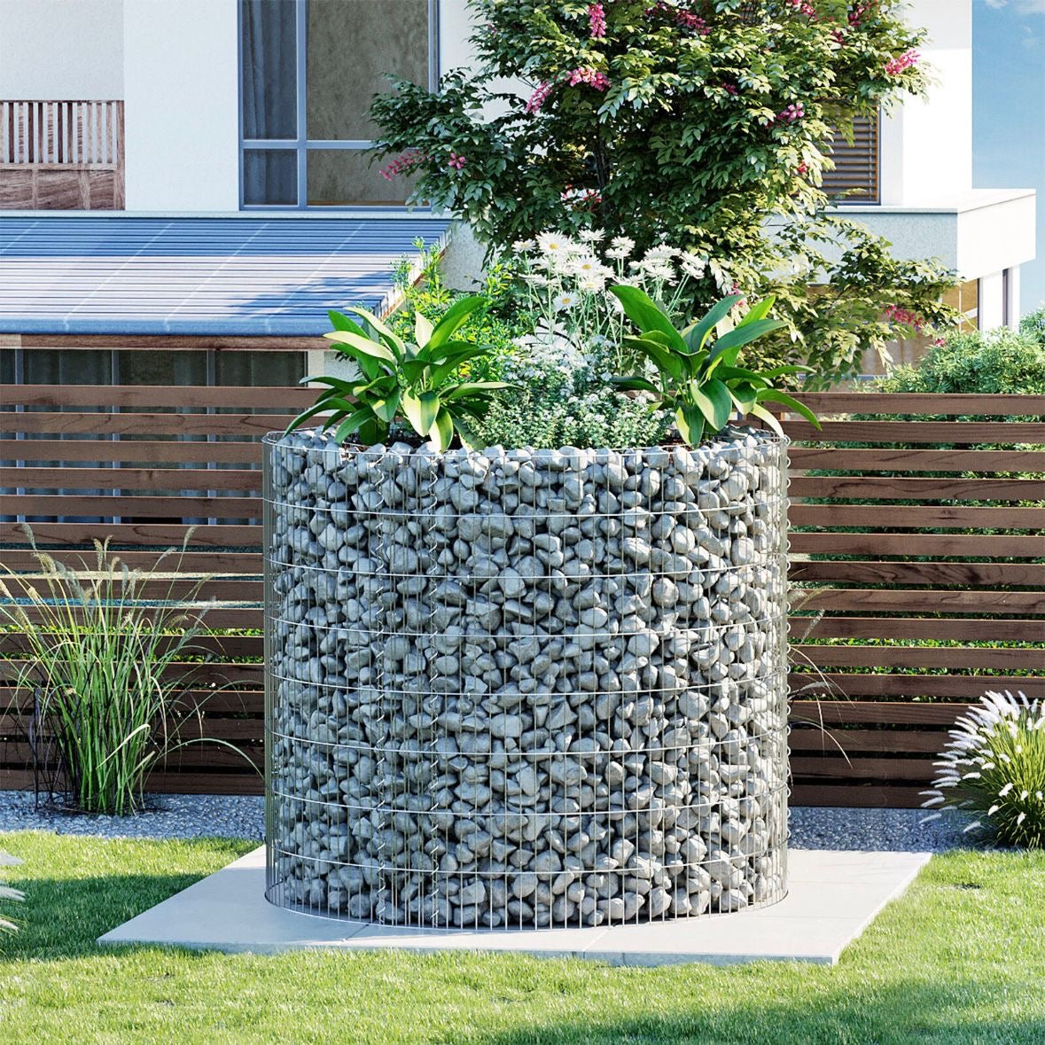 Gabione Pflanzenkorb Steinkorb Ziergabione Hochbeet Gartendeko