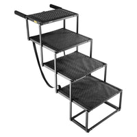 Hundetreppe Auto faltbar Einstiegshilfe Hundeleiter 4 Stufen 113kg