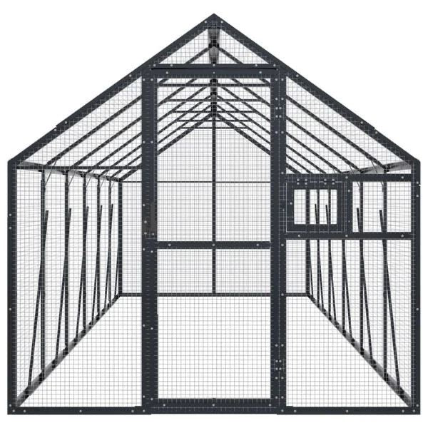Voliere 6x1,79m Vogelhaus zu Vogelvoliere Gehege Stall Garten