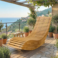 Sonnenliege Akazienholz Klappbar Ergonomisch Gartenliege Liege