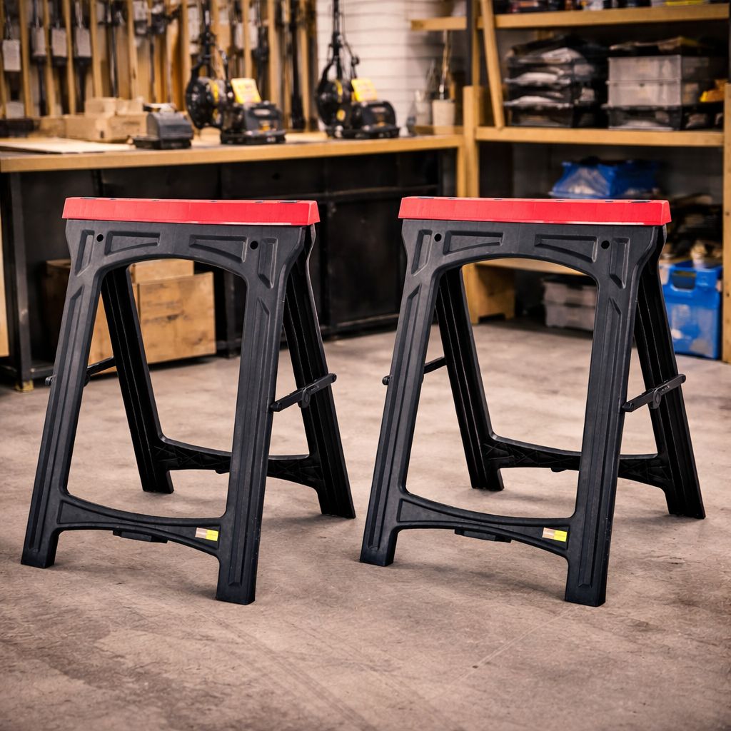 2x Klappbock Sägebock Set 150kg Bock Arbeitsböcke Werkstatt