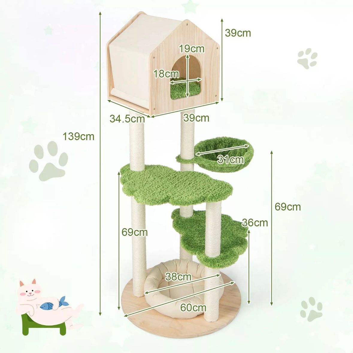 Kratzbaum Katzenbaum Sisal