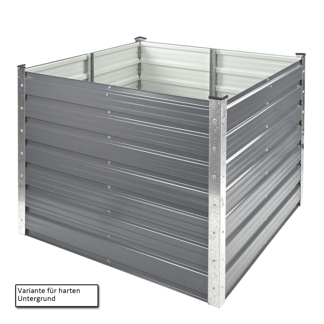 Metall Hochbeet Gartenbeet 99x99x80cm Frühbeet Gartenbeet Pflanzen