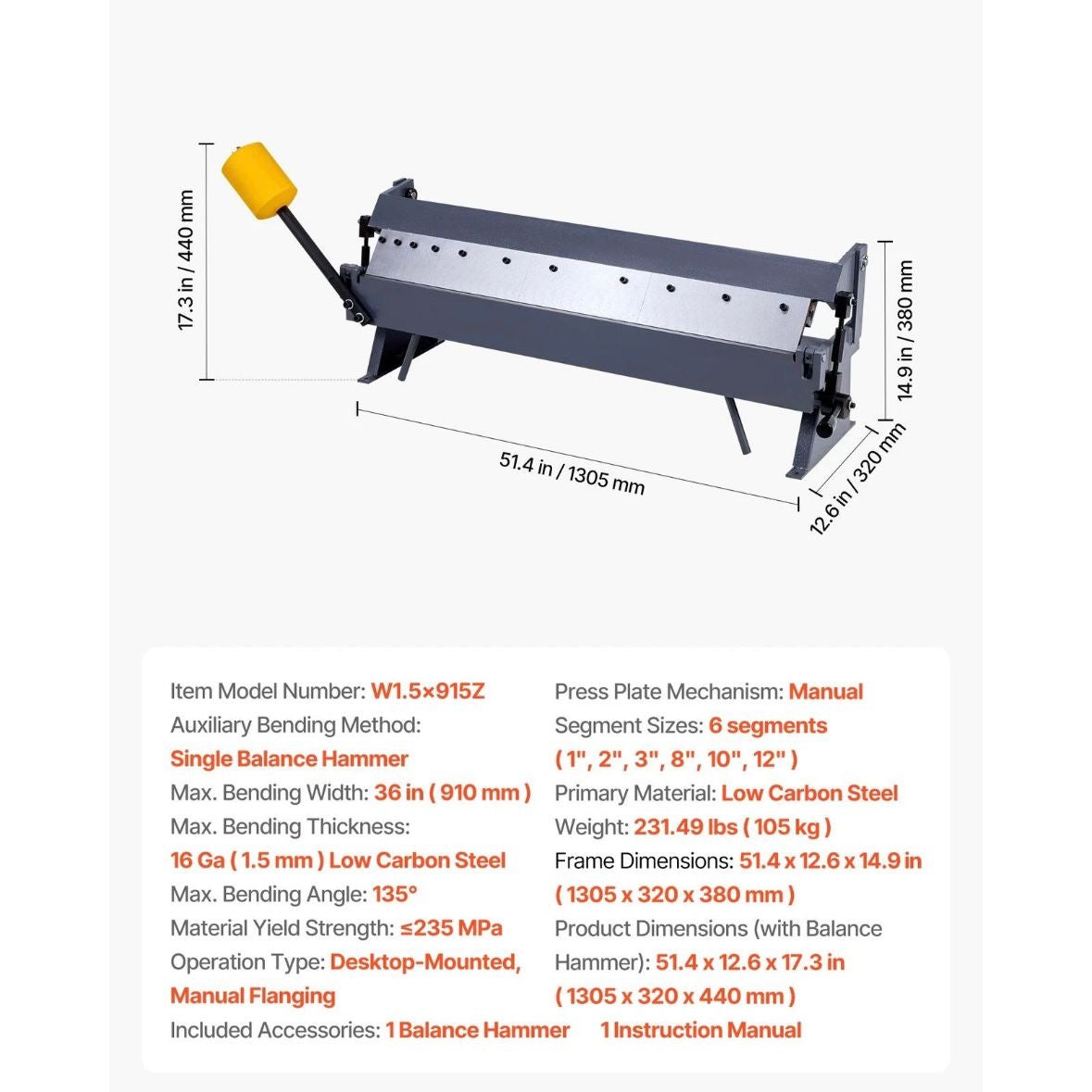 Schwenkbiegemaschine 910mm Kantbank
0-135°Biegemaschine